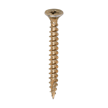 200 x TIMCO C2 Strong-Fix Multi-Purpose Premium Countersunk Gold Woodscrews - 5.0 x 50