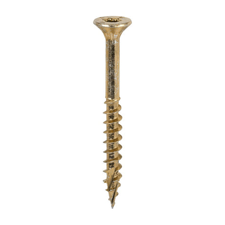 600 x TIMCO C2 Clamp-Fix Multi-Purpose Premium Countersunk Gold Woodscrews - 5.0 x 50