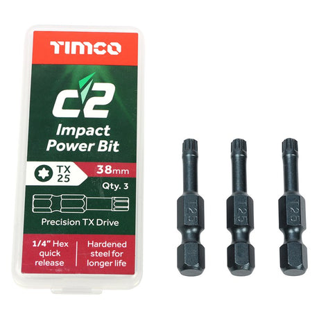 600 x TIMCO C2 Clamp-Fix Multi-Purpose Premium Countersunk Gold Woodscrews - 5.0 x 50