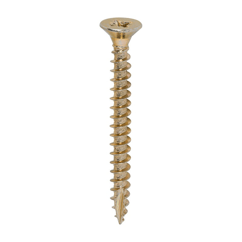 200 x TIMCO Classic Multi-Purpose Countersunk Gold Woodscrews - 5.0 x 50