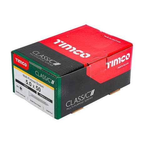 200 x TIMCO Classic Multi-Purpose Countersunk Gold Woodscrews - 5.0 x 50