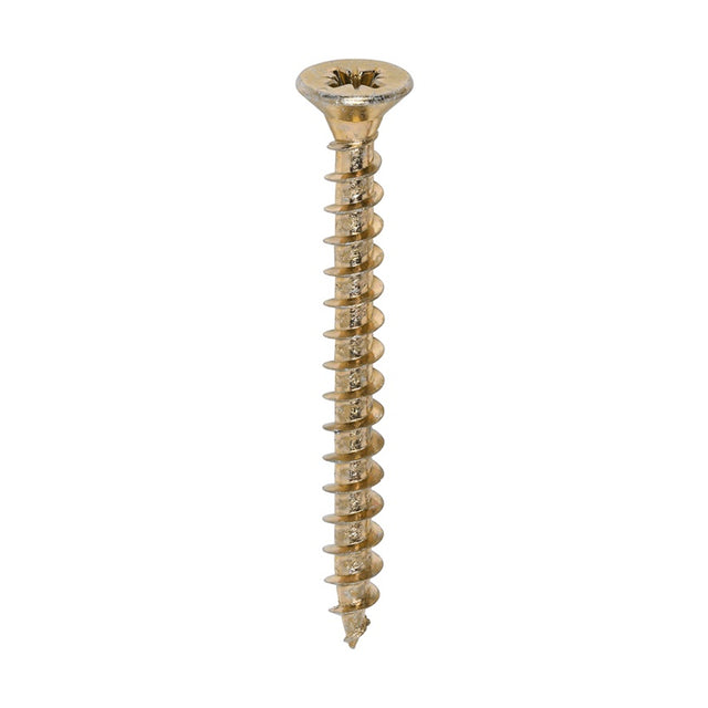 1000 x TIMCO Solo Countersunk Gold Woodscrews - 5.0 x 50