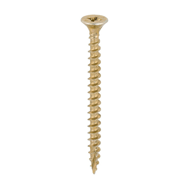 200 x TIMCO C2 Strong-Fix Multi-Purpose Premium Countersunk Gold Woodscrews - 5.0 x 60