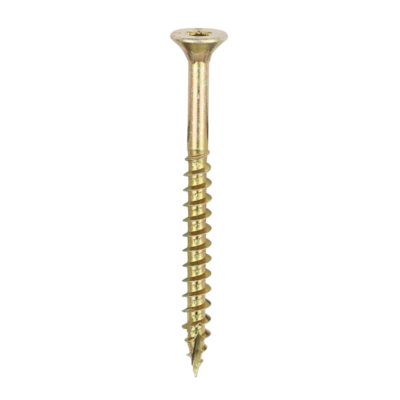 200 x TIMCO C2 Clamp-Fix Multi-Purpose Premium Countersunk Gold Woodscrews - 5.0 x 60