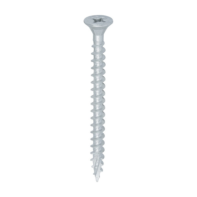 150 x TIMCO C2 Exterior Multi-Purpose Premium Countersunk Silver Woodscrews - 5.0 x 60