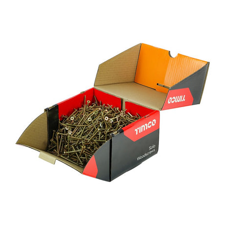 1000 x TIMCO Solo Countersunk Gold Woodscrews - 5.0 x 60