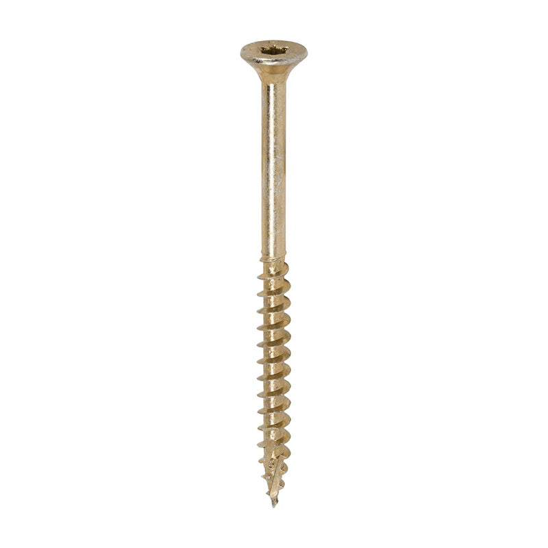 200 x TIMCO C2 Clamp-Fix Multi-Purpose Premium Countersunk Gold Woodscrews - 5.0 x 70