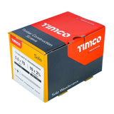 200 x TIMCO Solo Countersunk Silver Woodscrews - 5.0 x 70