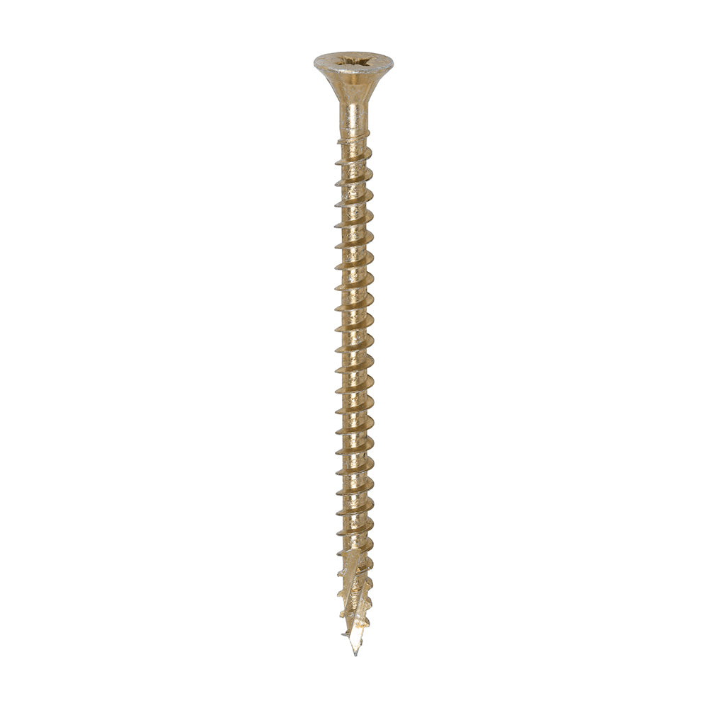 200 x TIMCO C2 Strong-Fix Multi-Purpose Premium Countersunk Gold Woodscrews - 5.0 x 75