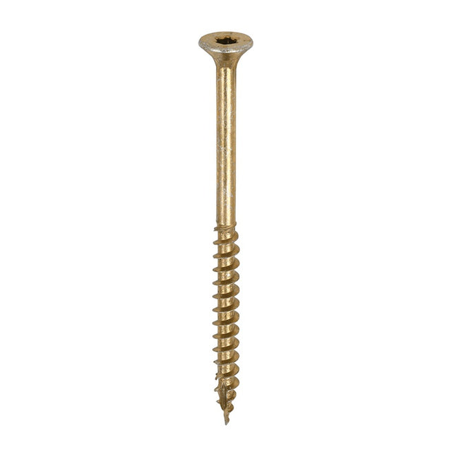 200 x TIMCO C2 Clamp-Fix Multi-Purpose Premium Countersunk Gold Woodscrews - 5.0 x 75