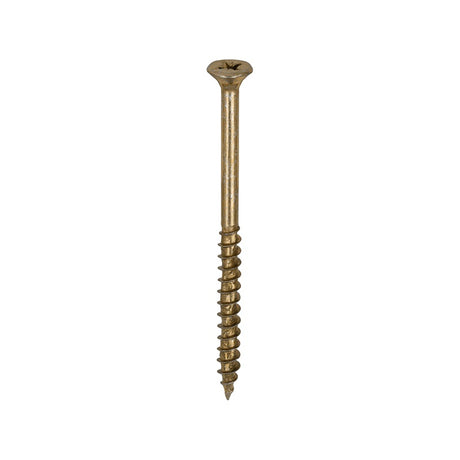 200 x TIMCO Velocity Premium Multi-Use Countersunk Gold Woodscrews - 5.0 x 75