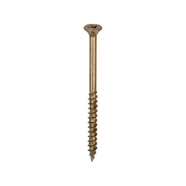 200 x TIMCO Velocity Premium Multi-Use Countersunk Gold Woodscrews - 5.0 x 75