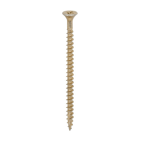 200 x TIMCO C2 Strong-Fix Multi-Purpose Premium Countersunk Gold Woodscrews - 5.0 x 80