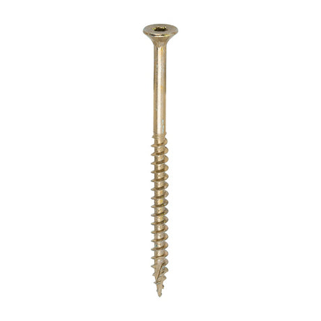 200 x TIMCO C2 Clamp-Fix Multi-Purpose Premium Countersunk Gold Woodscrews - 5.0 x 80