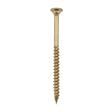 350 x TIMCO C2 Clamp-Fix Multi-Purpose Premium Countersunk Gold Woodscrews - 5.0 x 80