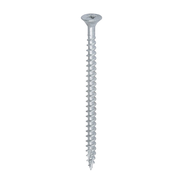 110 x TIMCO C2 Exterior Multi-Purpose Premium Countersunk Silver Woodscrews - 5.0 x 80