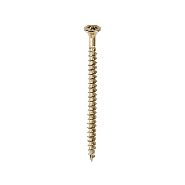 200 x TIMCO Solo Countersunk Gold Woodscrews - 5.0 x 80