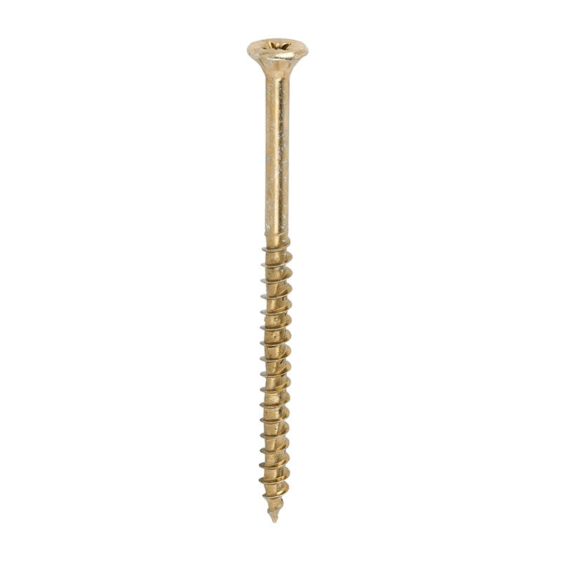 200 x TIMCO Velocity Premium Multi-Use Countersunk Gold Woodscrews - 5.0 x 80