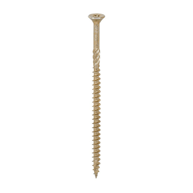 100 x TIMCO C2 Strong-Fix Multi-Purpose Premium Countersunk Gold Woodscrews - 5.0 x 100