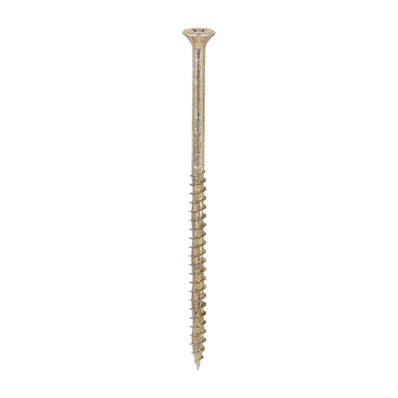 100 x TIMCO Velocity Premium Multi-Use Countersunk Gold Woodscrews - 5.0 x 100