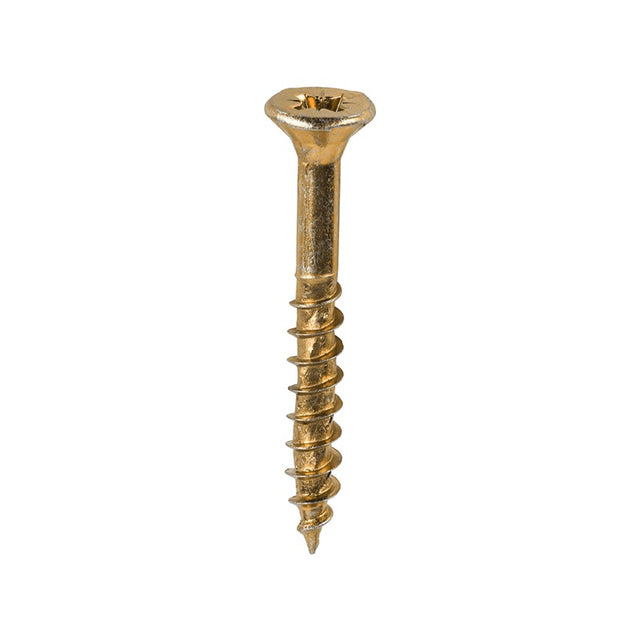 200 x TIMCO Velocity Premium Multi-Use Countersunk Gold Woodscrews - 6.0 x 50