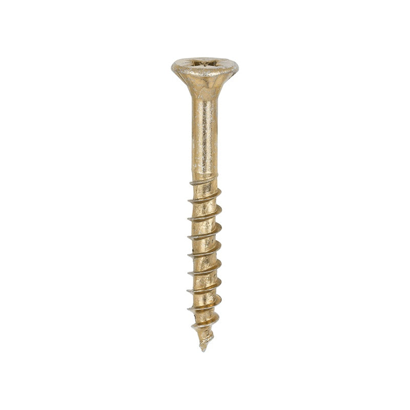 200 x TIMCO Velocity Premium Multi-Use Countersunk Gold Woodscrews - 6.0 x 50