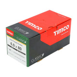 200 x TIMCO Classic Multi-Purpose Countersunk Gold Woodscrews - 6.0 x 80