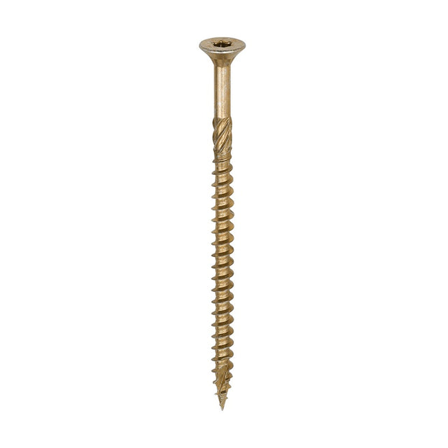 100 x TIMCO C2 Clamp-Fix Multi-Purpose Premium Countersunk Gold Woodscrews - 6.0 x 100