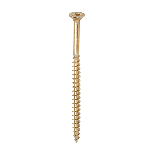 100 x TIMCO Solo Countersunk Gold Woodscrews - 6.0 x 100