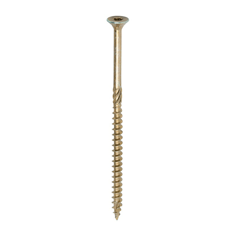 100 x TIMCO C2 Clamp-Fix Multi-Purpose Premium Countersunk Gold Woodscrews - 6.0 x 120