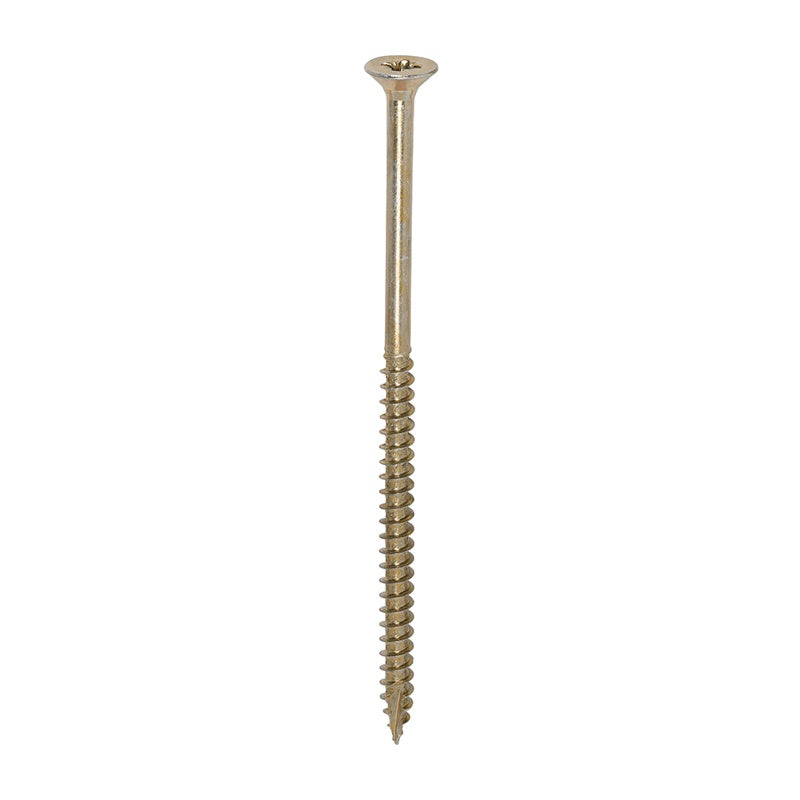 100 x TIMCO Classic Multi-Purpose Countersunk Gold Woodscrews - 6.0 x 120