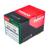 100 x TIMCO Classic Multi-Purpose Countersunk Gold Woodscrews - 6.0 x 130