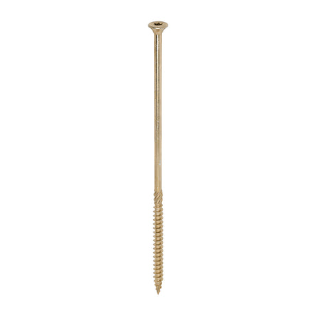 50 x TIMCO C2 Clamp-Fix Multi-Purpose Premium Countersunk Gold Woodscrews - 8.0 x 225