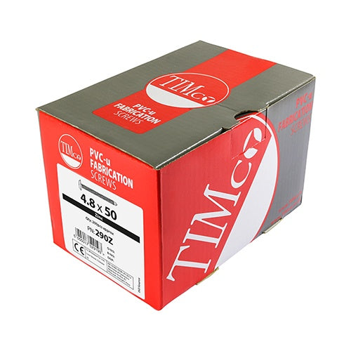 200 x TIMCO Baypole Screws Wafer Flange PH Self-Drilling Point Zinc - 4.8 x 50