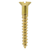 200 x TIMCO Solid Brass Countersunk Woodscrews - 6 x 1