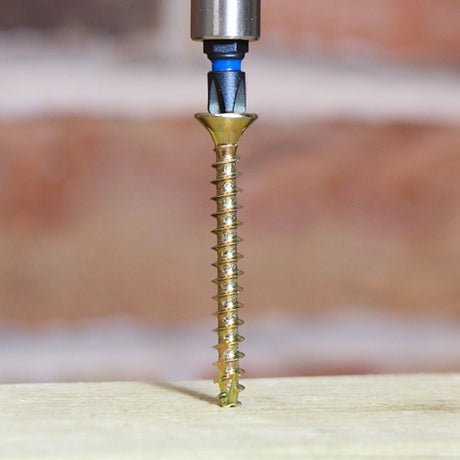 100 x TIMCO C2 Strong-Fix Multi-Purpose Premium Countersunk Gold Woodscrews - 6.0 x 90