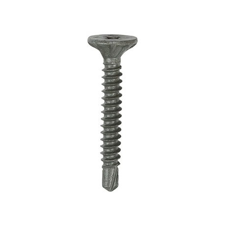 200 x TIMCO Self-Drilling Cement Board Countersunk Exterior Silver Screws - 4.2 x 32