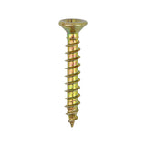 200 x TIMCO Classic Multi-Purpose Reduced Head Countersunk Gold Piano Hinge Woodscrews - 3.0 x 20