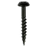 300 x TIMCO Rainwater Bracket Exterior Black Screws - 4.0 x 40