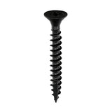 200 x TIMCO Classic Multi-Purpose Countersunk Black Woodscrews - 3.5 x 25