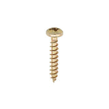 200 x TIMCO Classic Multi-Purpose Pan Head Gold Woodscrews - 3.5 x 12