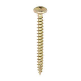 200 x TIMCO Classic Multi-Purpose Pan Head Gold Woodscrews - 4.0 x 25