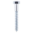 200 x TIMCO Coach Screws Hex Head Silver  - 6.0 x 30