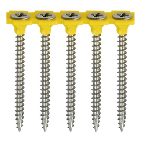 1000 x TIMCO Collated Classic Multi-Purpose Countersunk A2 Stainless Steel Woodcrews - 4.0 x 40