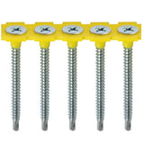 1000 x TIMCO Collated Drywall Self-Drilling Bugle Head Silver Screws - 3.5 x 35