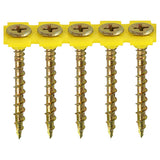 1000 x TIMCO Collated Solo Countersunk Gold Woodscrews - 4.2 x 50