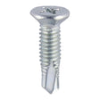 1000 x TIMCO Window Fabrication Screws Countersunk Facet PH Metric Thread Self-Drilling Point Zinc - M4 x 16