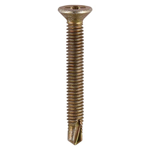 1000 x TIMCO Window Fabrication Screws Countersunk PH Metric Thread Self-Drilling Point Yellow - M4 x 16