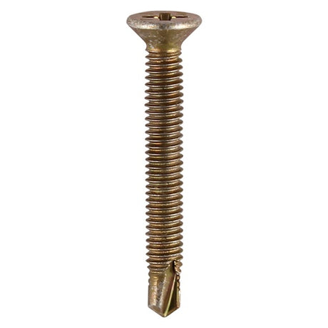 1000 x TIMCO Window Fabrication Screws Countersunk PH Metric Thread Self-Drilling Point Yellow - M4 x 19