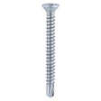 1000 x TIMCO Window Fabrication Screws Countersunk with Ribs PH Self-Tapping Self-Drilling Point Zinc - 3.9 x 19